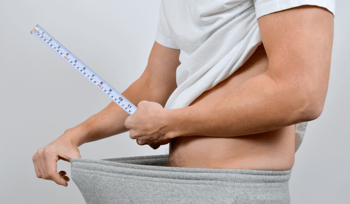 μέτρηση πέους με ένα εκατοστό